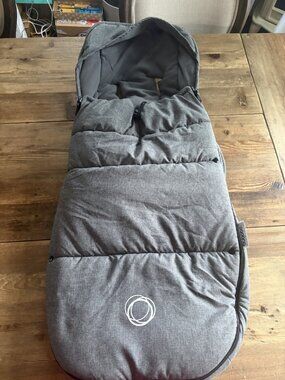 Bugaboo Footmuff Bunting Bag Grey Melange Stroller Cocoon Cover